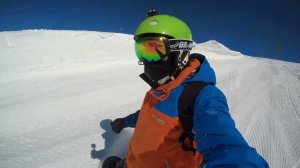 Эльбрус, спуск на сноуборде 14 03 22