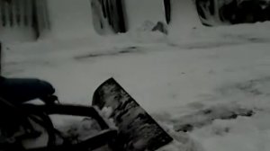 Мотороллер муравей чистит снег часть 2