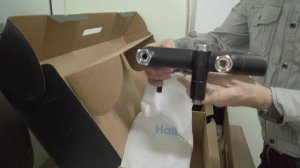 HB24805-7 Черная с хромом душевая система от Haiba