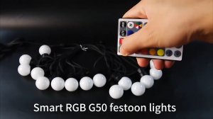 china's best wendadeco smart RGB G50 festooning  string lights manufacturer