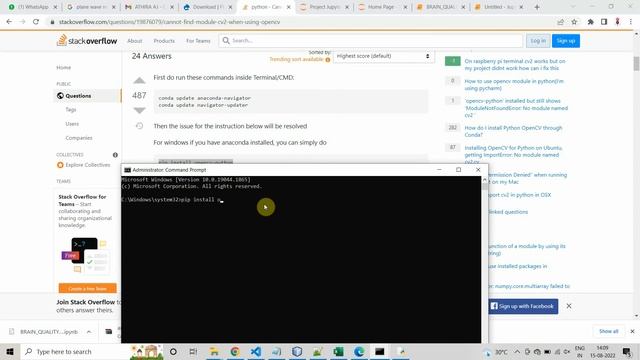 pip install opencv-python | python | itechsoftwareacademy
