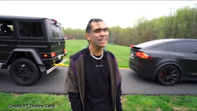 Tesla vs Mercedes g550 , tug of war смотреть онлайн