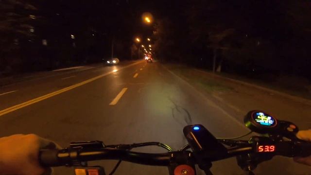 Электросамокат Falcon Zero 10 x. Поднавалил до 50 км/ч на ночной покатушке. смотреть онлайн