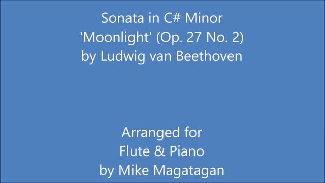 Sonata in C# Minor (Op. 27 No. 2) for Flute & Piano смотреть онлайн