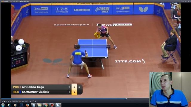 ТАКТИКА ВЛАДИМИРА САМСОНОВА. настольный теннис. тактика в настольном теннисе