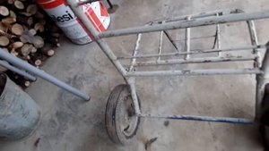 Ручная самодельная тележка из далекого советского времени от Дачного мастера