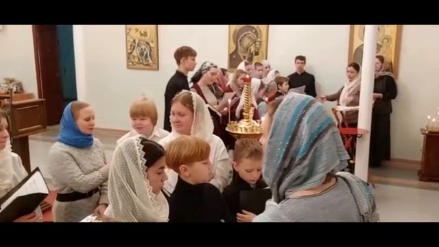 Детская учебная литургия в Тверской епархиальной школе им. Свт. Тихона Задонского смотреть онлайн
