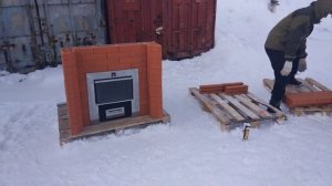 Как быстро и красиво собрать кирпичный портал банной печи без навыков печника ?