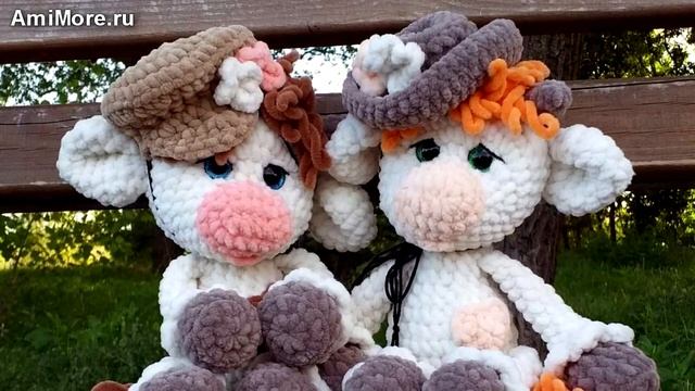 Амигуруми: схема Белый бычок. Игрушки вязаные крючком - Free crochet patterns.