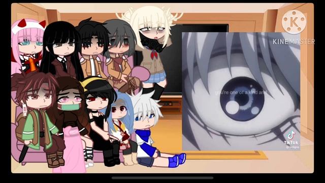 Anime Characters react to each other || 1/7 || Killua || смотреть онлайн