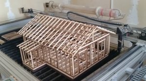 Проект каркасного дома 6х9м. в миниатюре.