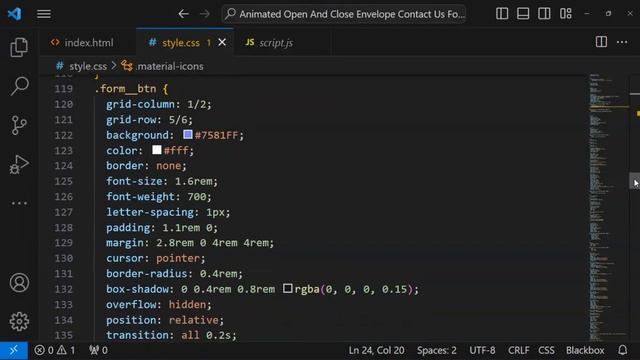 "Create an Animated Envelope Contact Form with HTML, CSS, and JavaScript | Contact Us Form Tutorial