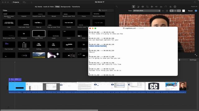 How to Add SRT Subs in iMovie - iMovie Subs Workaround смотреть онлайн