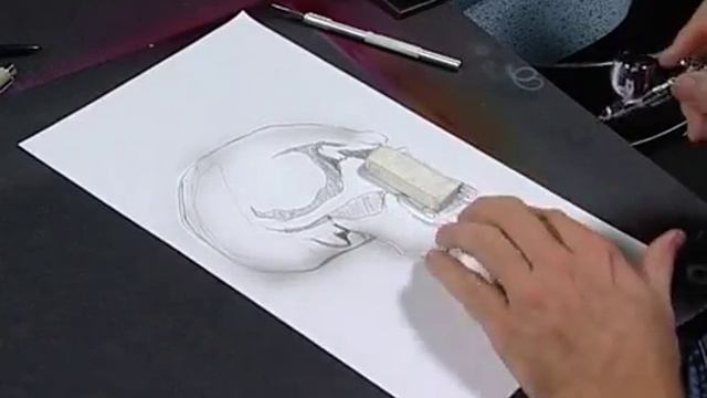 Аэрография.Рисуем череп смотреть онлайн