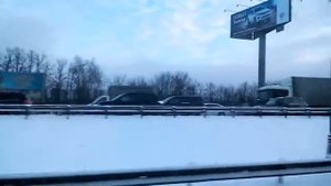 Съезд с МКАД на каширское шоссе