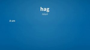 Hag | Meaning of hag