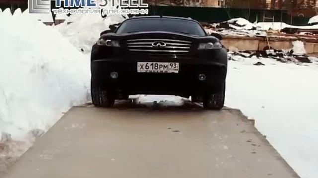 Перекрытие из ЛСТК. Испытание автомобилем. смотреть онлайн