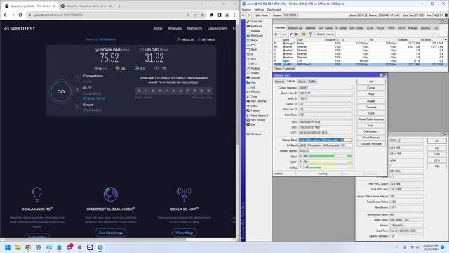 MikroTik HAP Ax Lite LTE6 Speedtest.net 2PM Philippines