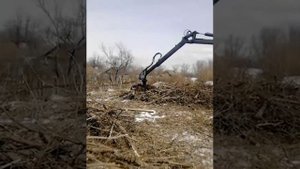Погрузка дров манипулятором