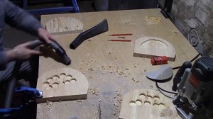 Угловая полка для бани из эпоксидной смолы и дерева