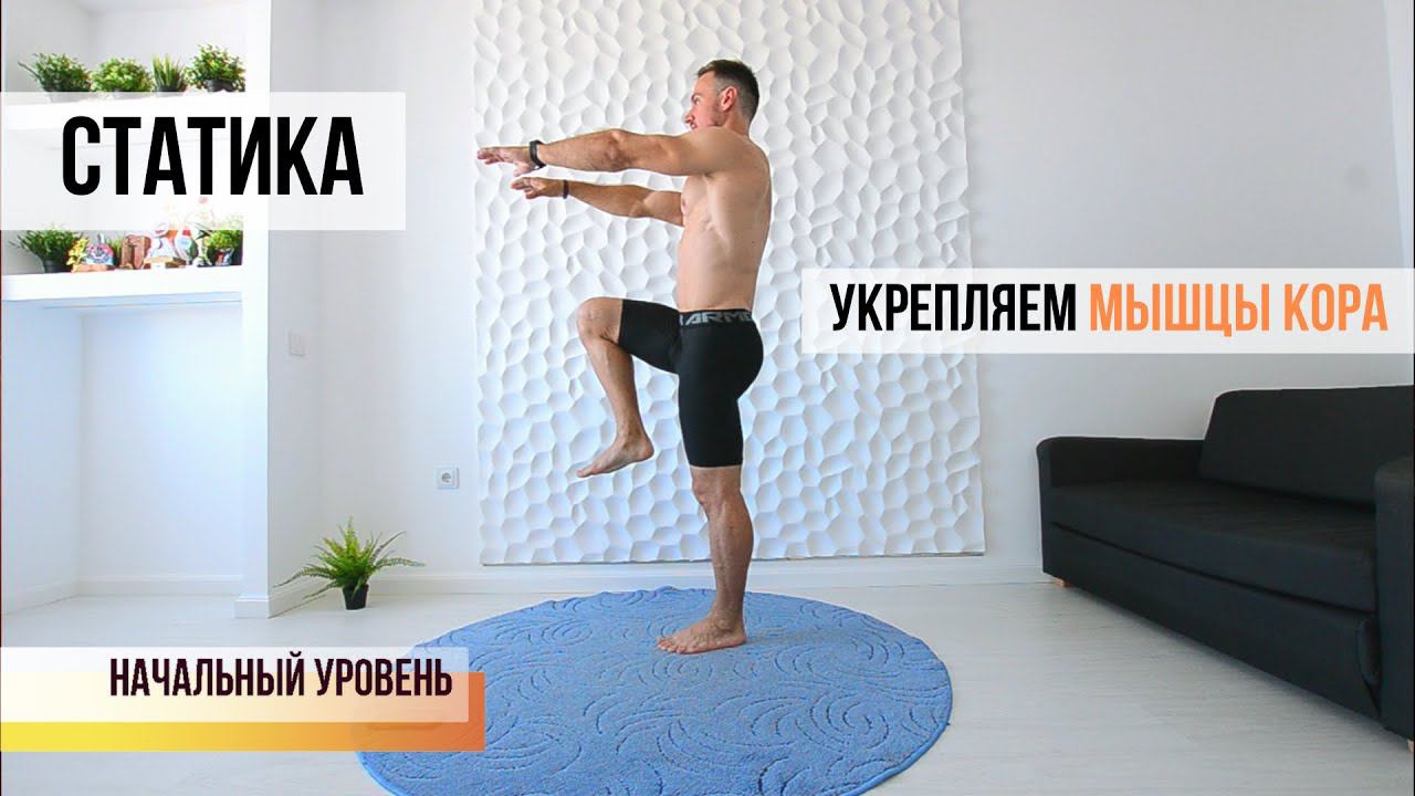 Статика. Тренировка для укрепления мышц кора. Изометрические упражнения для любого уровня подготовки