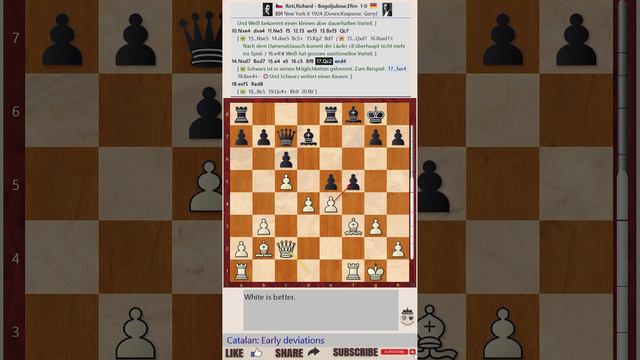 Game 104 || Reti vs Bogoljubov, 1924   || GARY KASPAROV on My Great Predecessors - Part I