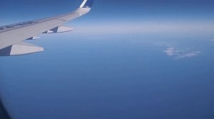 Полет над Каспийском морем! Очень красивый вид на Землю с высоты самолета! Красота!