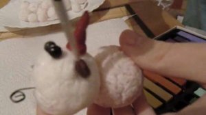 Игрушки из ваты.  Елочные игрушки своими руками.