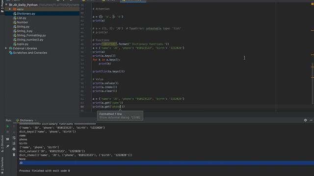 JD with Daily Python Practice ( Dictionary Functions) смотреть онлайн
