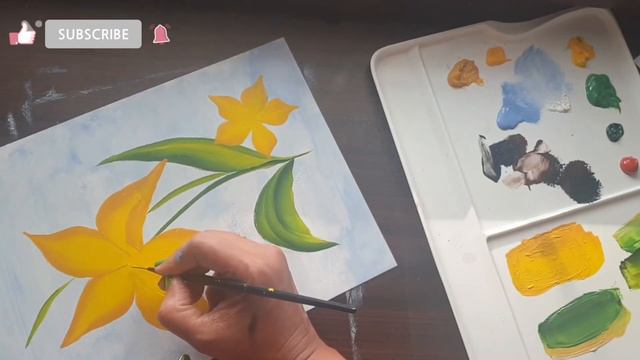 Step by step Tutorial/ Acrylic Painting/one stroke painting/Flower Painting/Tutorial for Beginners смотреть онлайн
