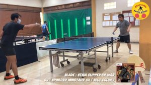 Test & Review New Long Pimple 2022 “ Spinlord Minotaur ox ( Blue Color ) “