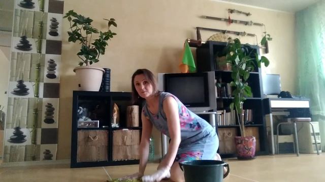 Маленькая подсказка, мойте пол руками и на коленях