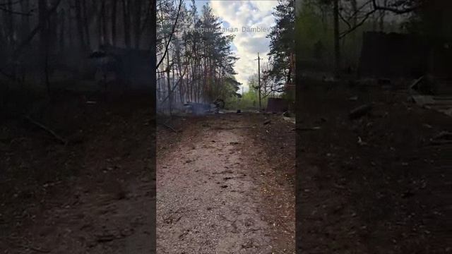 Уничтоженная русским барражирующим боеприпасом"Ланцет"возле н.п Черкасские Тишки САУ 2С3"Акация" !!!
