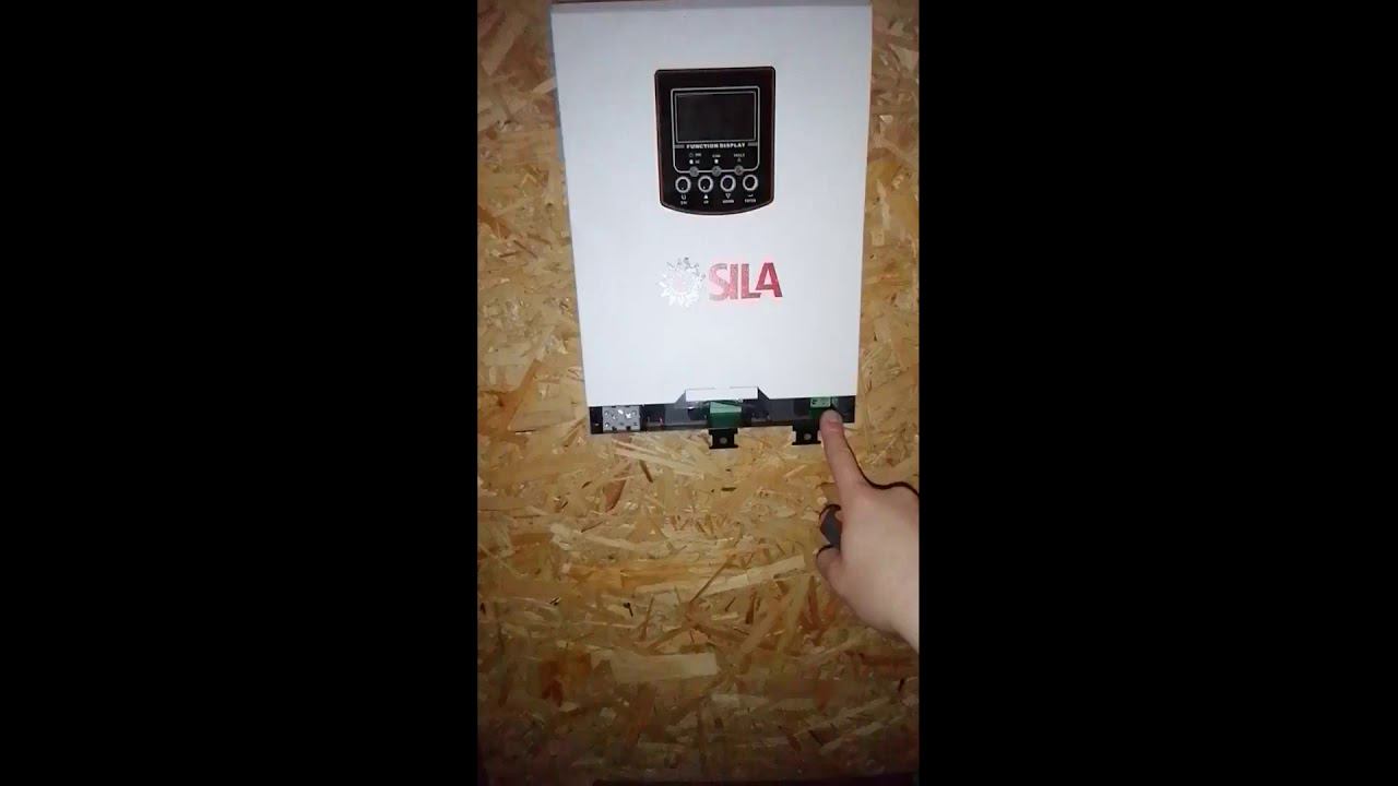 Настройка и подключение инвертора SILA V 1000P (Последовательность подключения)