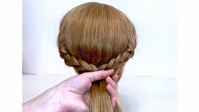 ОЧЕНЬ ЛЁГКАЯ ПРИЧЕСКА С КОСАМИ НА КОРОТКИЕ И СРЕДНИЕ ВОЛОСЫ#braiding#updo #вечерниепрически