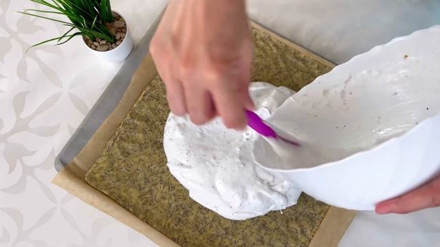 МАКОВО - МЕРЕНГОВЫЙ пирог с ягодами и кремом ЧИЗ! Маковый пирог с кремом чиз и меренгой.
