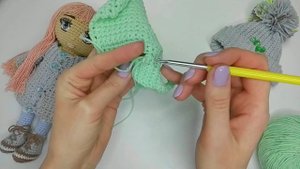 ? КОФТОЧКА ДЛЯ КУКЛЫ КРЮЧКОМ. ВЯЗАННАЯ КОФТОЧКА ДЛЯ КУКЛЫ.? CROCHET COAT FOR A DOLL