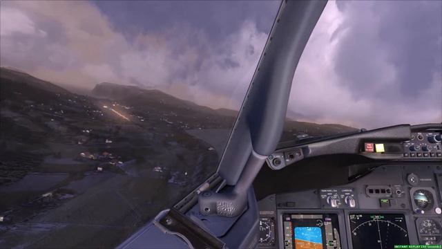 Cockpit Boeing 737-800 Landing Vagar смотреть онлайн