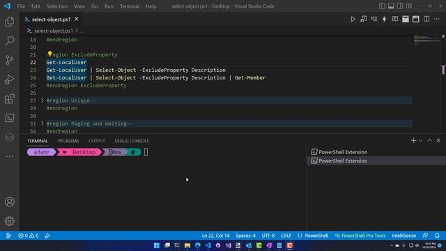 PowerShell Cmdlets - Select-Object смотреть онлайн