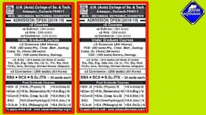 udayanath autonomous college cuttack admission open-2018-19 : un autonomous college cuttack