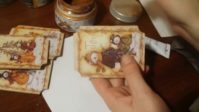 Новогодние магниты своими руками (Декупаж)