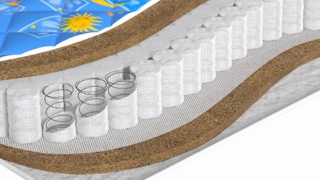 Детский матрас без клея Beautyson "Baby Hard S600" видео обзор смотреть онлайн