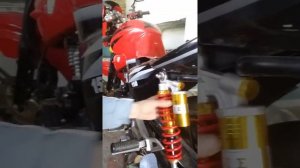 Установка Амортизаторов задних з подкачкой L=340mm