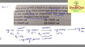 10 gm of ice at 0 0 C is kept  in a calorimeter of water equivalent 10 gm . How much heat should