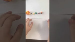 Лепим планеты из пластилина