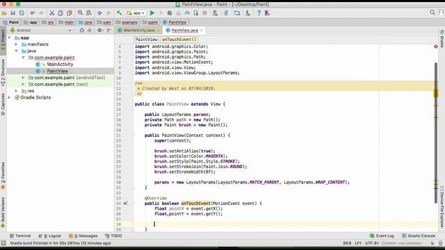 Create a Painting/Drawing App in 10 minutes on Android Studio смотреть онлайн