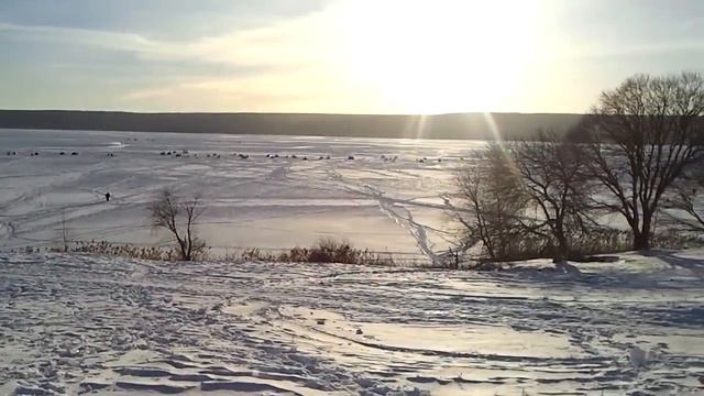 Печенежское водохранилище. Хотомля. Зима 2014. смотреть онлайн