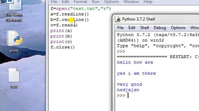read a file by f.readline function in python |python class 12 cbse | part 3