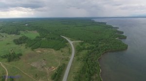 Между озерами Увильды и Малые Ирдяги - вид с высоты птичьего полета