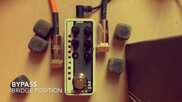 Mooer 005 Brown Sound 3 Micro Preamp Demo  Clean  Distortion Channel